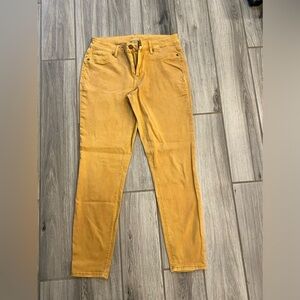 Maurices Mustard Denim Stretch Pants Medium